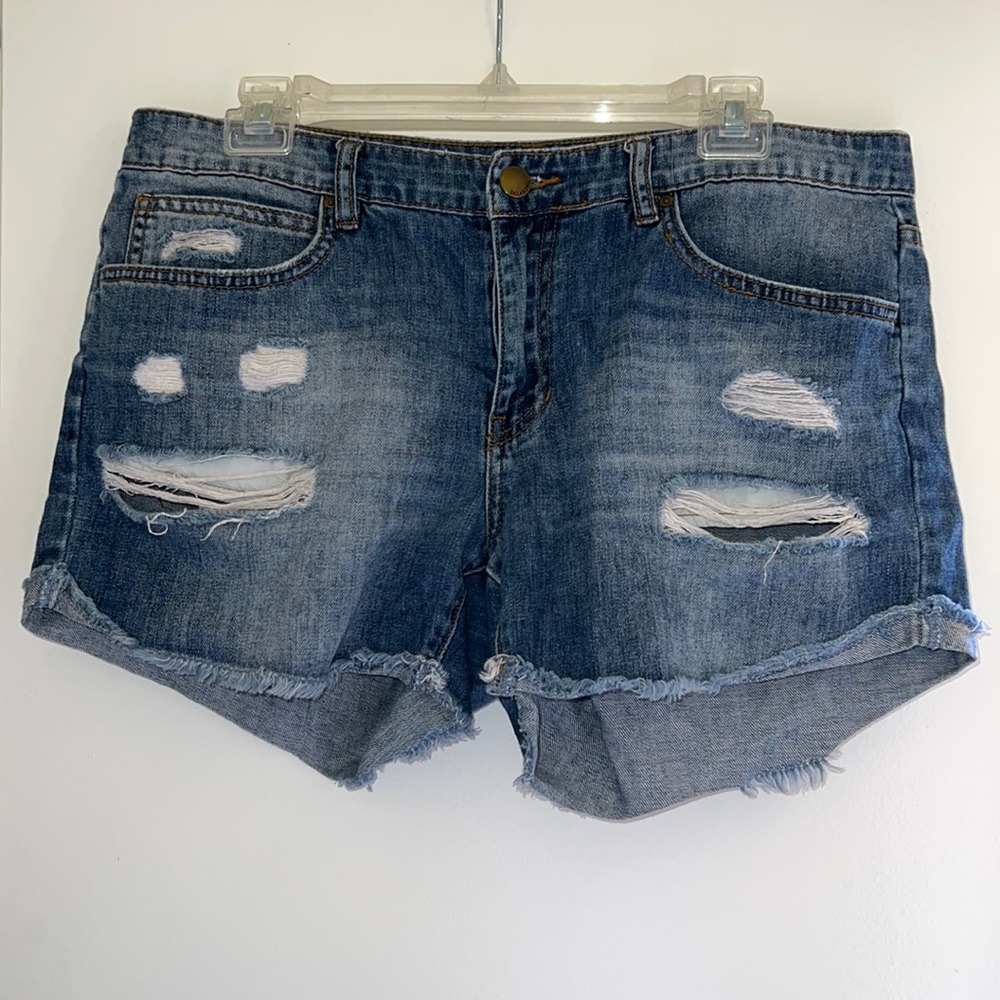 Billabong ripped jean shorts
